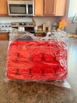 Silicone paw and bone dog treat molds